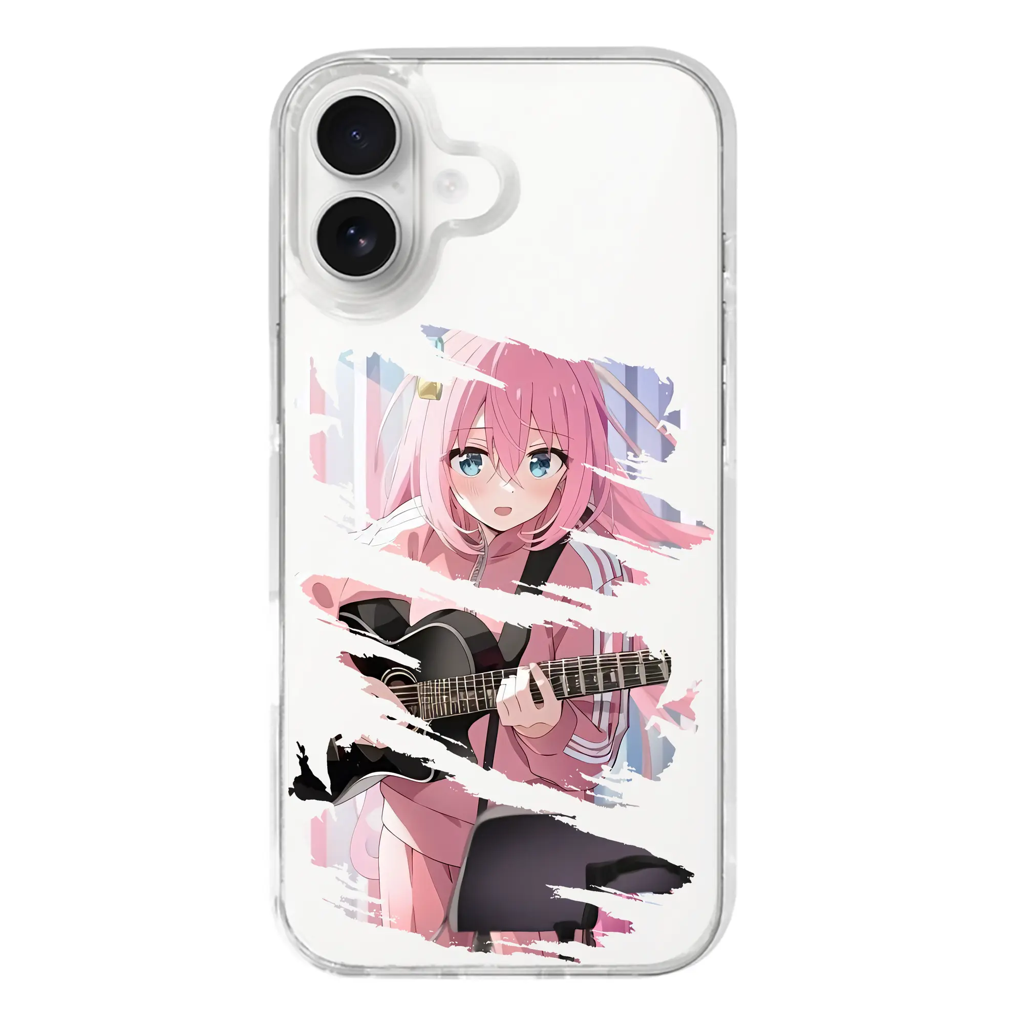 ぼっちざろっく！ グッズ,後藤ひとり - iPhone 17シリーズ 透明スマホケース – 薄型・耐衝撃・精密フィット保護カバー